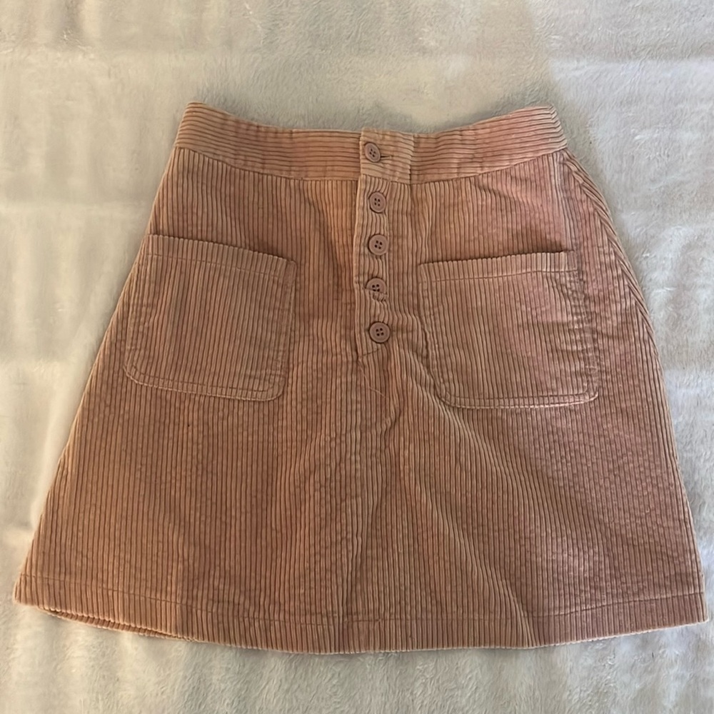 Dusty Pink Corduroy Skirt size small